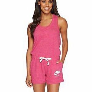 Nike Pink Vintage Racer-Back Romper